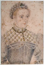 Portrait de la jeune Marie Stuart (1542-1587), reine de France et d