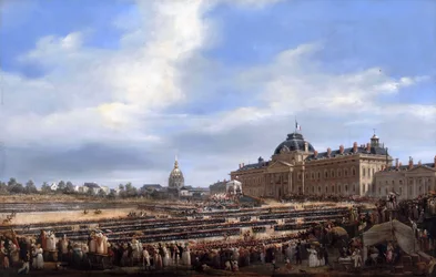 Distribution de drapeaux à la Garde nationale, 29 août 1830