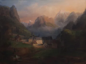 Vue générale du monastère de la Grande Chartreuse 1870