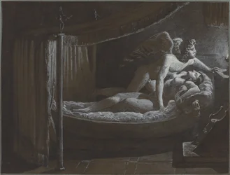 Cupidon avec Psyché éteignant la lampe