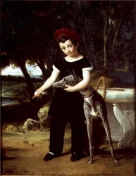 Henri de France (1820-83) Duc de Bordeaux chez la Duchesse d