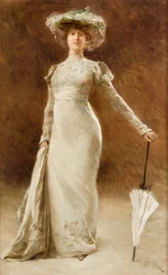 Femme en costume Empire, c.1905