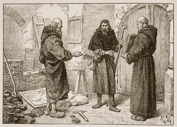 Réception de Lanfranc par Herlwin, illustration de 