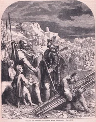 Traité de Hengist et Horsa avec Vortigern en 600 après J.-C.