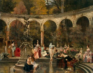 Bain des dames de cour au XVIIIe siècle, 1888