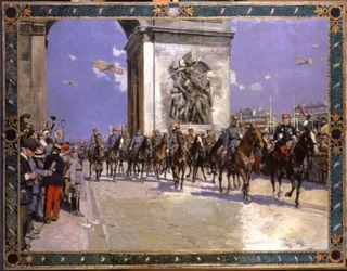 Histoire. France. Première Guerre mondiale. Défilé de la victoire à Paris, 4 juillet