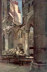 Intérieur des ruines de l