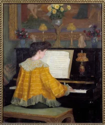 Jeune fille au piano