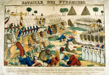 Bataille des Pyramides, 21 juin 1798, vers 1835