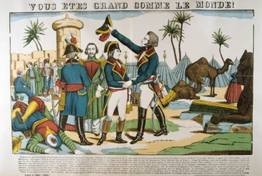 Napoléon et le général Kléber lors de l
