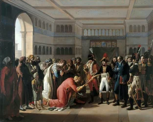 Bonaparte présente le sabre au commandant militaire d