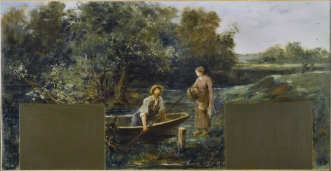Esquisse pour la mairie de Nogent-sur-Marne : Idylle au bord de l
