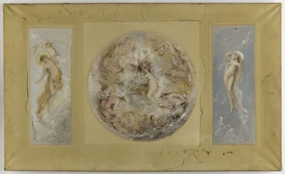 Esquisse pour la mairie de Pantin : Amour et Psyché - Le jour et la nuit, en 1886