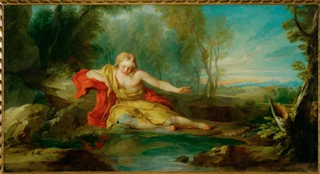 Narcisse contemplant son reflet dans l