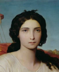 Esther en odalisque (détail), 1844