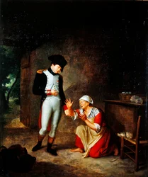 Napoléon visite un paysan dans la périphérie de Brienne, 4 août 1805