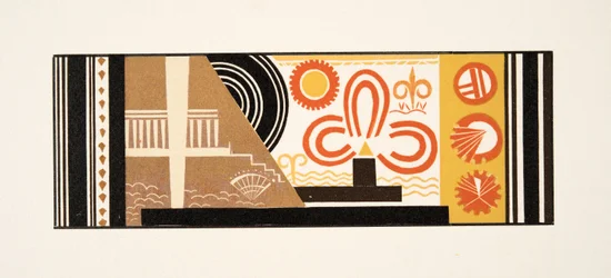 Illustration graphique de Prométhée Enchaîné par Eschyle, pub. 1941