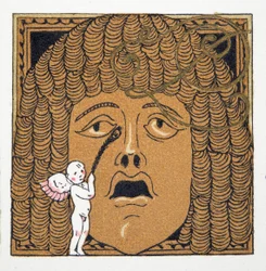 Nez chatouillé par Cupidon, de Personnages de Comédie, 1922