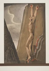 Prométhée cloué au rocher, tiré du Prométhée enchaîné d’Eschyle, publié en 1941