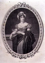 Portrait de Madame de Stael (1766-1817) gravé par John Quartley