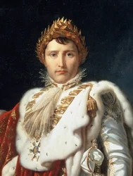 Portrait en pied de Napoléon Ier en costume de couronnement (détail)