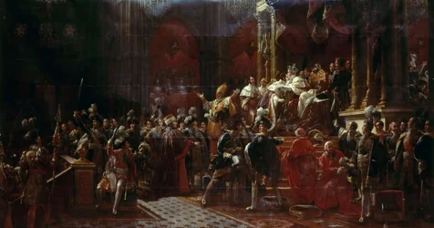 Le couronnement de Charles X de France à Reims, le 29 mai 1825
