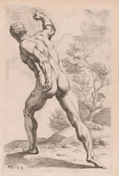 Le Gladiateur Borghèse, vue arrière (pl. 29)