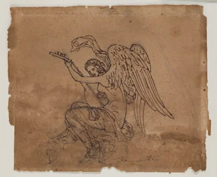 Figure allégorique avec luth, vers 1825