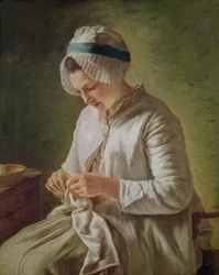 La Couturière ou Jeune femme travaillant