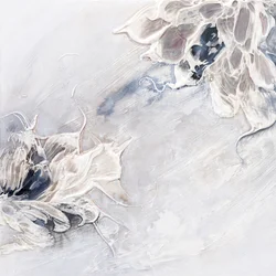 Fleurs blanches abstraites