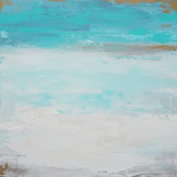 Paysage marin aux tons bleu sarcelle