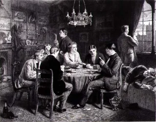 Rêverie - Une voix de loin, gravée par Robert W. Macbeth (1848-1910) pub. par Thomas McLean