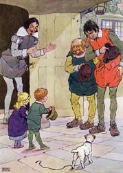 Illustration pour Les enfants dans les bois