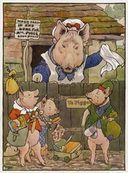 Illustration des Trois Petits Cochons