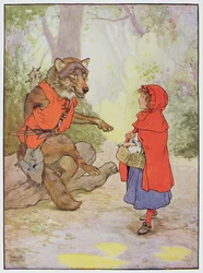 Le Petit Chaperon Rouge et le Loup, illustration de 