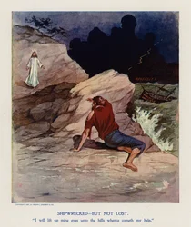 Naufragés, mais pas perdus (lithographie couleur)