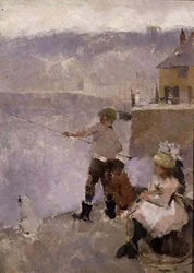 Pêche sur le quai
