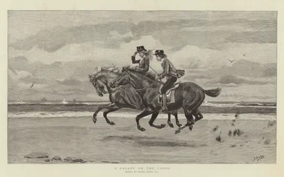 Un galop sur le sable