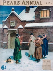 Les Chants de Noël, couverture de Pears Annual, 1914
