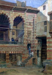 Cour dans la maison de Sheikh Sadat, Le Caire, 1873
