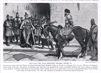 Guillaume le Lion amené devant Henri II, années 1920