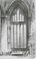 Fenêtre des cinq sœurs, York Minster (lithographie)