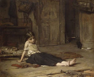 Fille au coin du feu, 1867