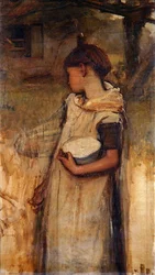 Fille avec des Fleurs