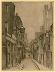 Esquisse de Leather Lane, Holborn, Londres