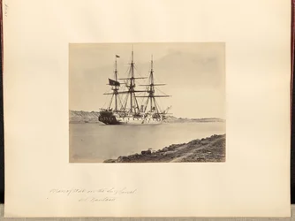 Homme de guerre sur le canal de Suez à Kantara