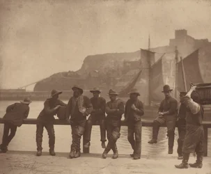 Pêcheurs de Whitby, c. 1885 (photo)