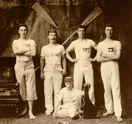 Équipage du Whitby Friendship Rowing Club, Whitby, Angleterre, 1901