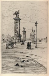 Le Pont Alexandre III, 1915