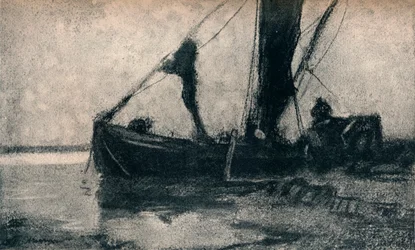 Chargement de la péniche